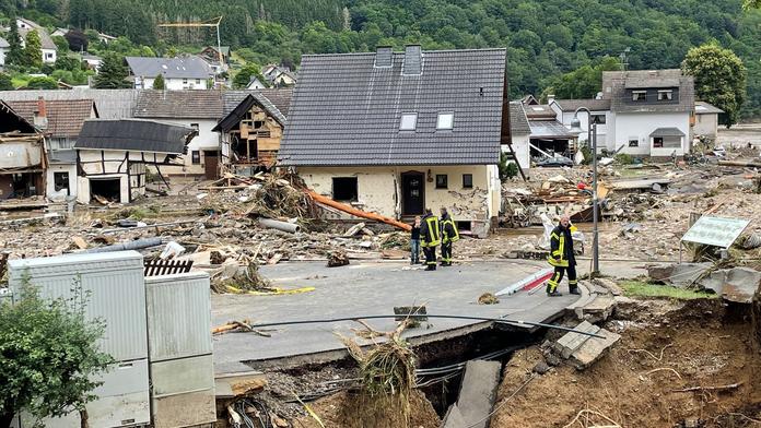 V Německu při povodních zemřelo nejméně 106 lidí, 1300 se pohřešuje