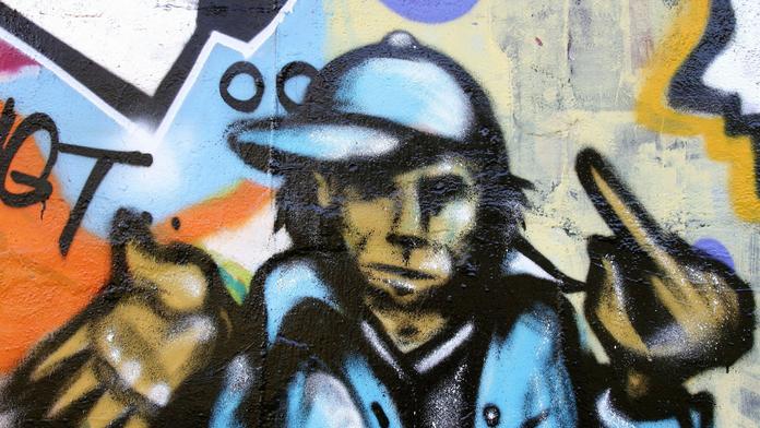 POLICIE CHYTLA HLEDANÉHO SPREJERA (20)! Stříkal na polikliniku