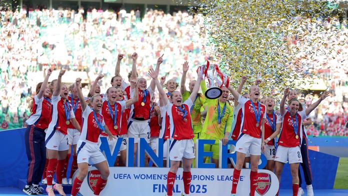 Ženy Arsenalu vyhrály Ligu mistryň. Ve finále zdolaly silnou Barcelonu