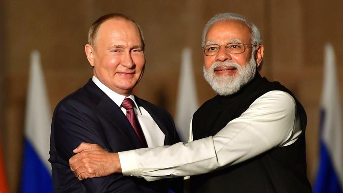Vladimir Putin a Naréndra Módí