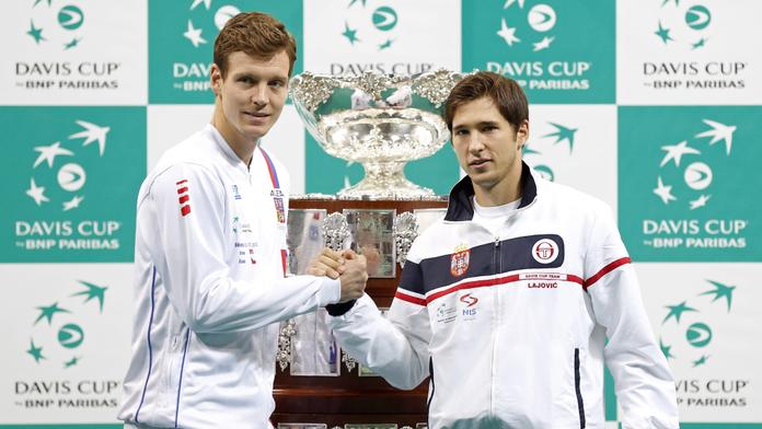 ON-LINE: Srbsko - ČR 1:1. Berdych vyrovnal, Lajoviče zdolal ve třech setech