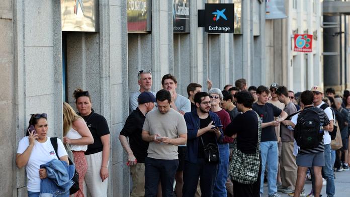 Výpadek elektřiny v ulicích španělského Madridu