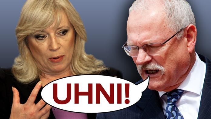 PREZIDENT HULVÁT! Gašparovič UDEŘIL LOKTEM Radičovou!