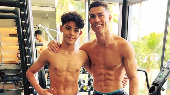 Cristiano Ronaldo se svým synem