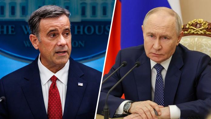 Ředitel CIA John Ratcliffe, ruský prezident Vladimir Putin