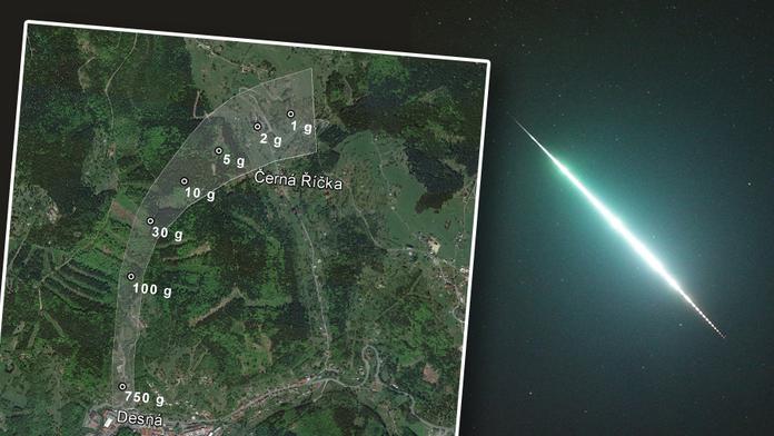 V ČR zřejmě dopadl vzácný meteorit. Vědci řekli, kde mohou úlomky ležet
