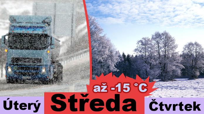 PŘEDPOVĚĎ POČASÍ: Řidiči, pozor na ledovku! Čeká nás mráz!