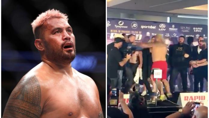 VIDEO uvnitř! UFC veterán se utrhl ze řetězu. Soupeře napadl už na vážení