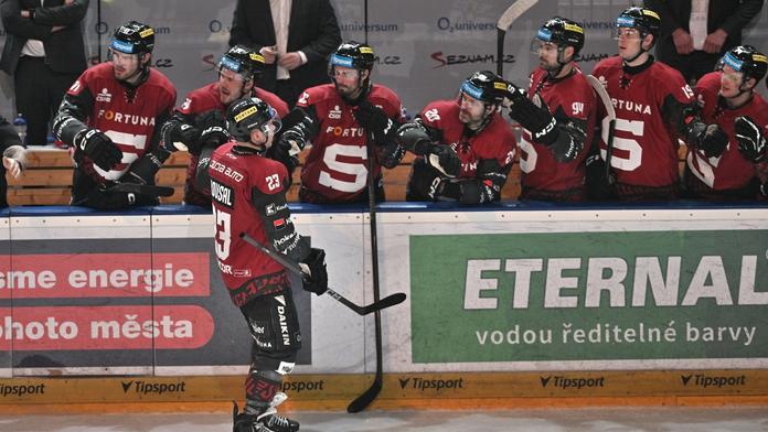 Slavící hokejisté Sparty