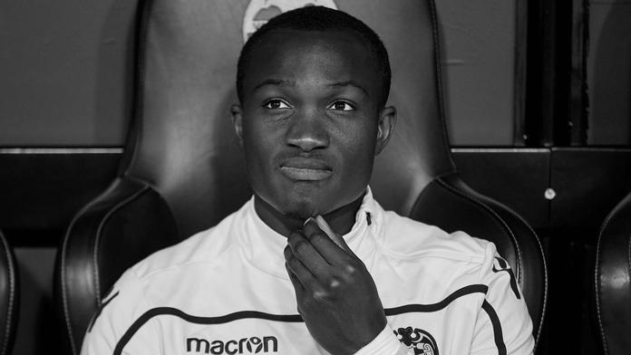 Ghanský fotbalista Raphael Dwamena