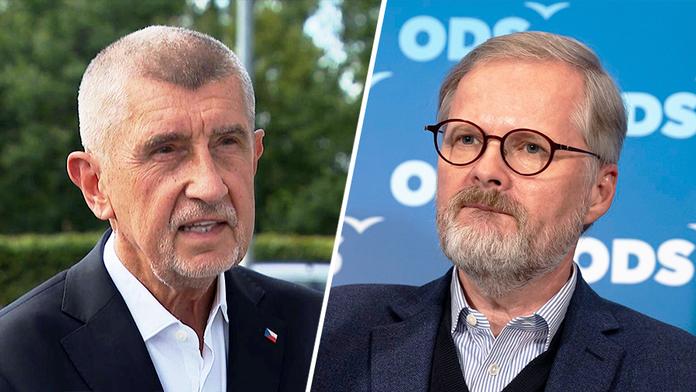 Andrej Babiš a Petr Fiala