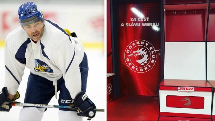 Jágr už má vlastní místo v kabině! Třinecký brankář láká legendu