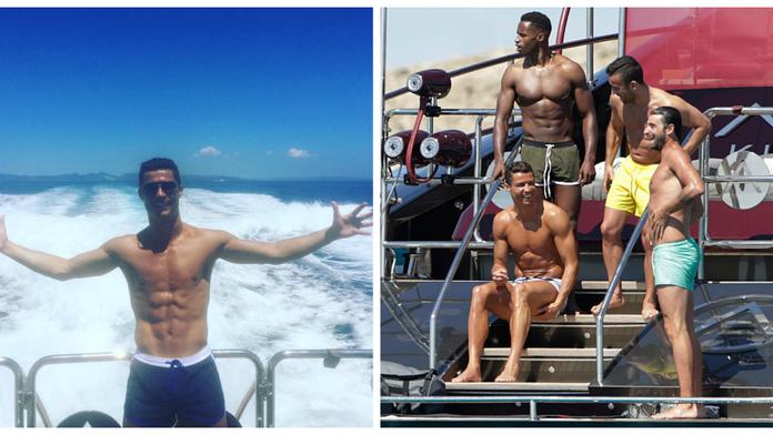 Další důkaz! Ronaldo si na jachtě užíval příjemné chvíle s kamarády
