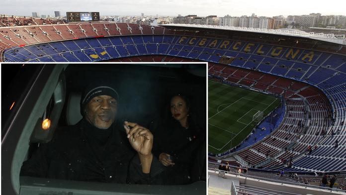 Na Nou Camp si brousí zuby slavný boxer! Jeho firma dělá s marihuanou