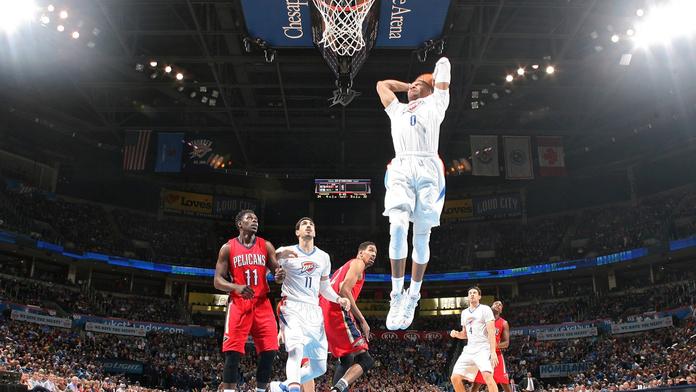 Russel Westbrook si proti Pelicans udělal ze zápasu vlastní exhibici!