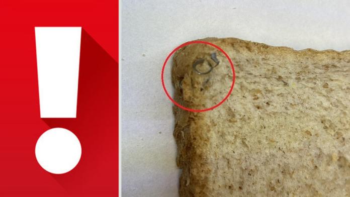 Varování: V toustovém chlebu našli inspektoři ostré kovové střepiny!