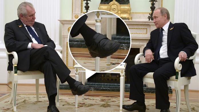 Zeman a jeho módní styl: Ani kvůli Putinovi se neobul vkusně!