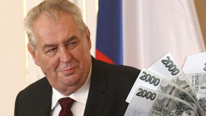 Jaký má Zeman plat a kolik utratí za poštu? Na tohle jdou peníze státu