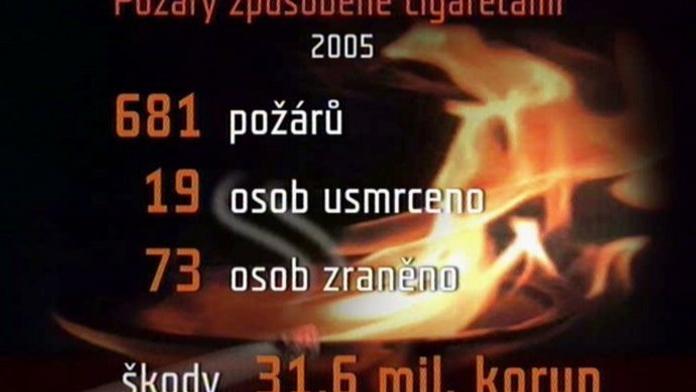 Čeští hasiči volají po cigaretách se sníženou schopností způsobit požár