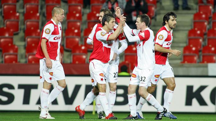 Slavia nestačila na Olympiakos, vyfasovala trojku