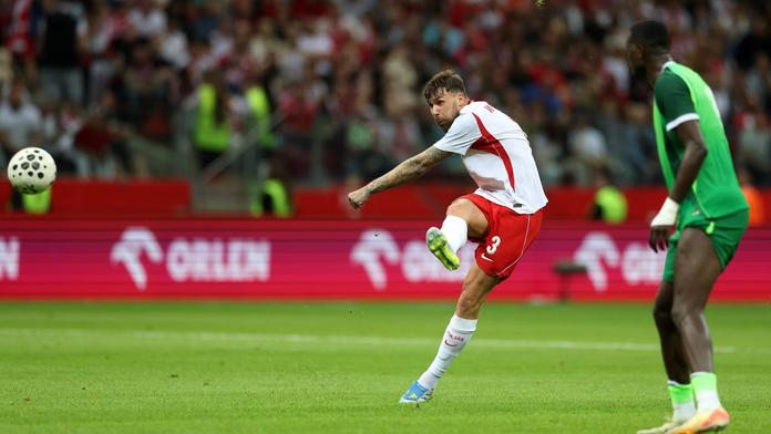 Przemyslaw Wisniewski během své gólové střely