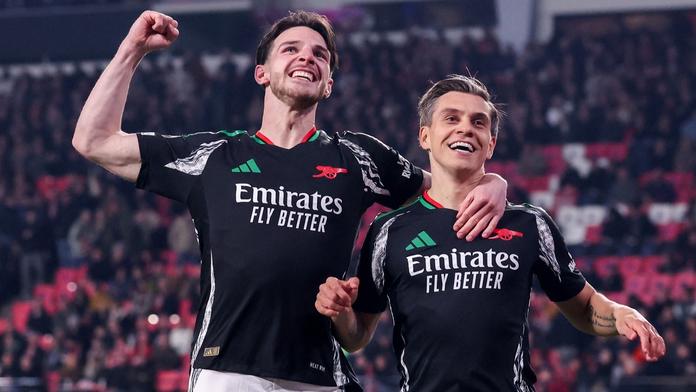 Gólová radost fotbalistů Arsenalu
