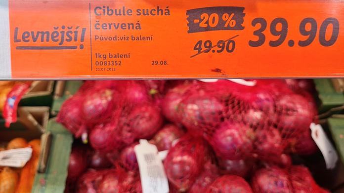 Lidl kritizovali za cibuli ze Zélandu. Obchod teď přestal zemi původu na regál psát
