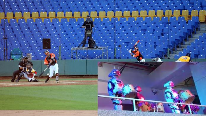 Rarita v prázdné aréně! Baseballistům na Tchaj-wanu fandí místo lidí roboti