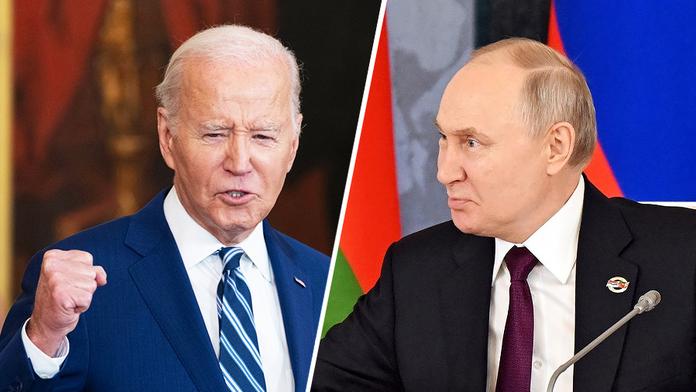 Joe Biden a Vladimir Putin