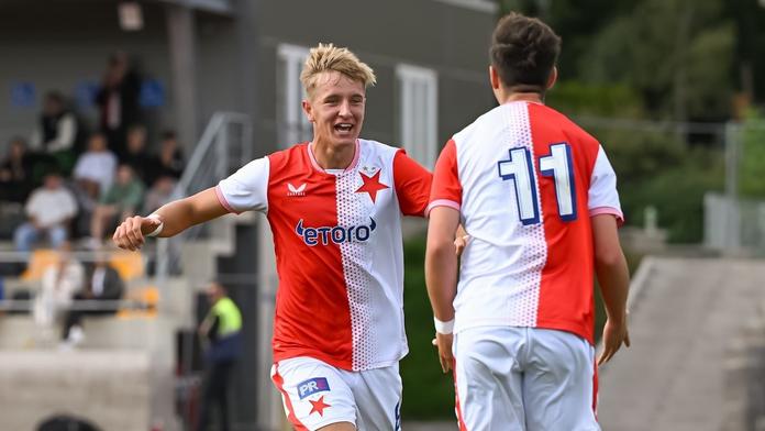 Junioři Slavie vstoupili bravurně do LM. Norskému Bodø/Glimt nasázeli 5 branek