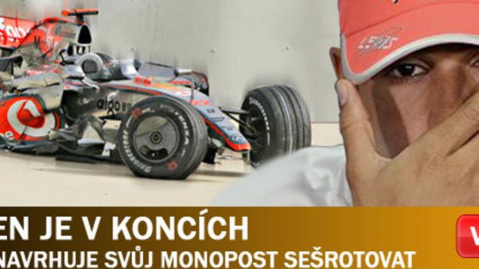 McLaren je v koncích, Hamilton navrhuje svůj monopost sešrotovat