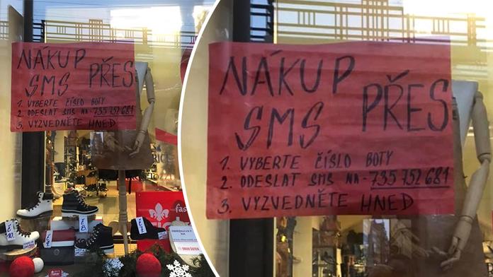 Obchod s obuví vyzrál na zákazy. Boty objednáte smskou a hned vyzvednete