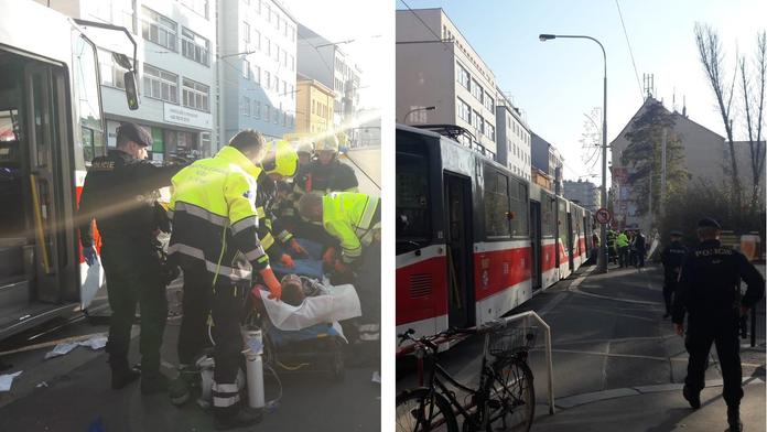 Mladík v Praze skončil zaklíněný pod tramvají, je v umělém spánku