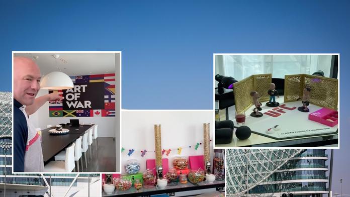 Šéf UFC ukázal apartmán v Abú Zabí. Je obklopen luxusem i sladkostmi