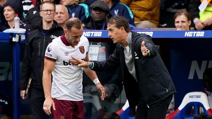 Vladimír Coufal a Julen Lopetegui