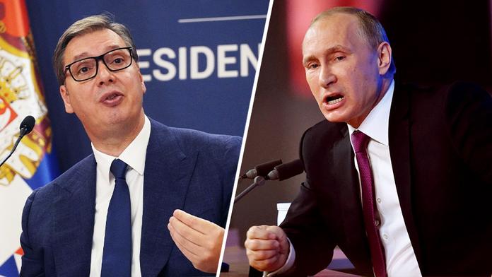 Aleksandar Vučić a Vladimir Putin