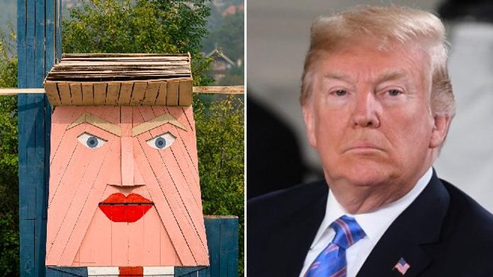 Slovinsko "zdobí" další socha Trumpů! Nyní je předlohou Donald
