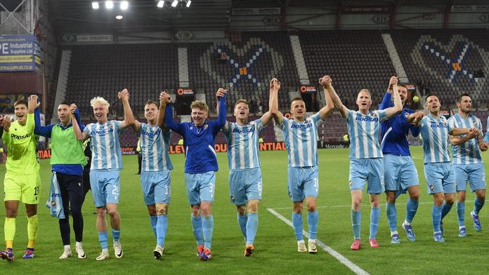 Fotbalisté Plzně slavili v Edinburghu postup do Evropské ligy