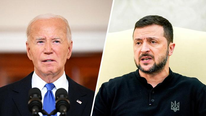 Joe Biden a Volodymyr Zelenskyj