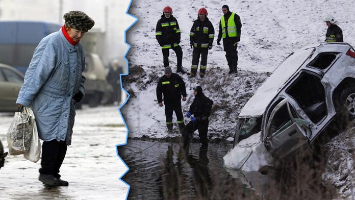 Auto v rybníku, nesjízdné silnice! Počasí dál komplikuje dopravu