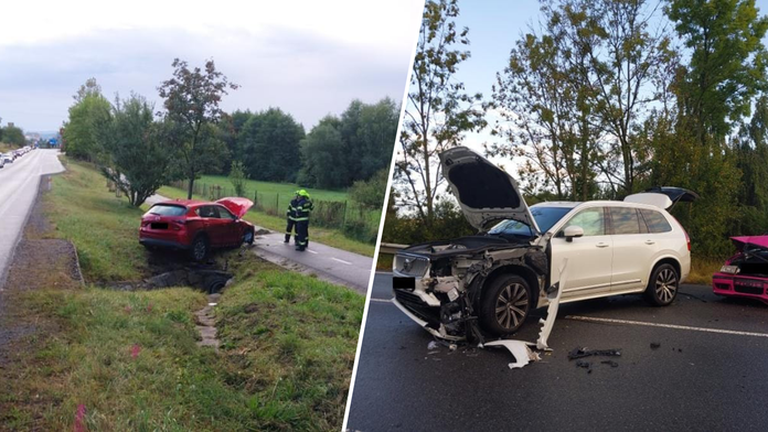 Vážná nehoda na Jihlavsku komplikuje dopravu. Na místě je několik zraněných
