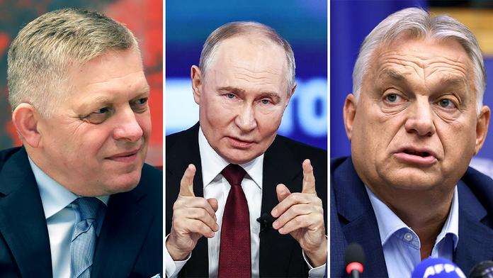 Robert Fico, Vladimir Putin a Viktor Orbán