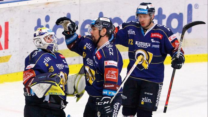 Zlín otočil utkání v Litvínově a vyhrál, Mountfield rozstřílel Liberec