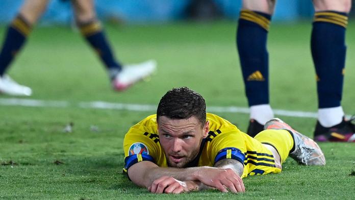 Švédský fotbalista Marcus Berg po zmařené šanci