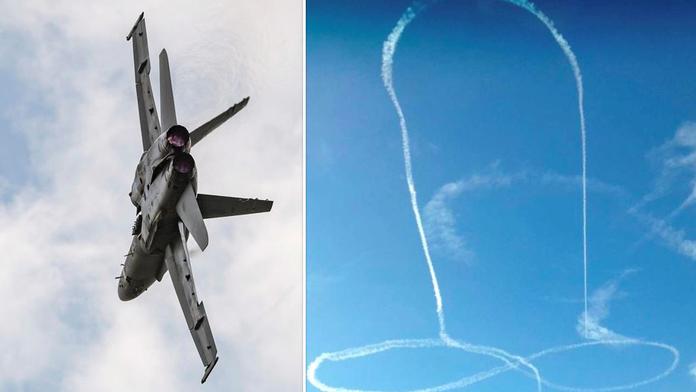 Na obloze se objevil obří penis. Piloti nás uráží, rozčilují se místní