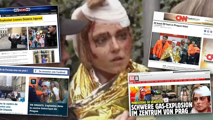 Kdo je vyděšená žena, které exploze v Praze zkrvavila tvář? ZNÁTE JI?