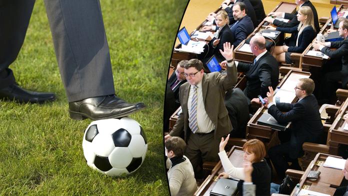Poslanci zuří. Média jim překazila výlet za fotbálkem za naše peníze