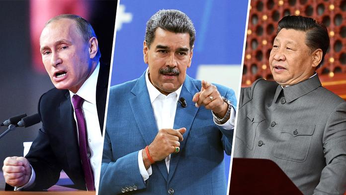 Vladimir Putin, Nicolás Maduro a Si Ťin-pching