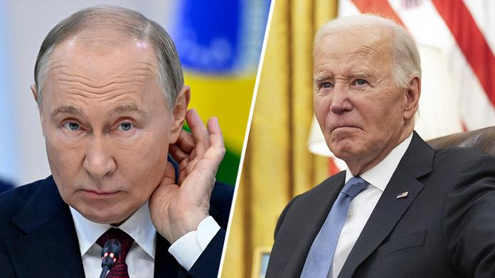 Vladimir Putin a Joe Biden