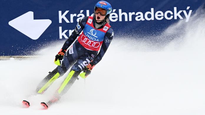 Rekord zatím odolal. Lyžařka Shiffrinová skončila ve Špindlu těsně druhá